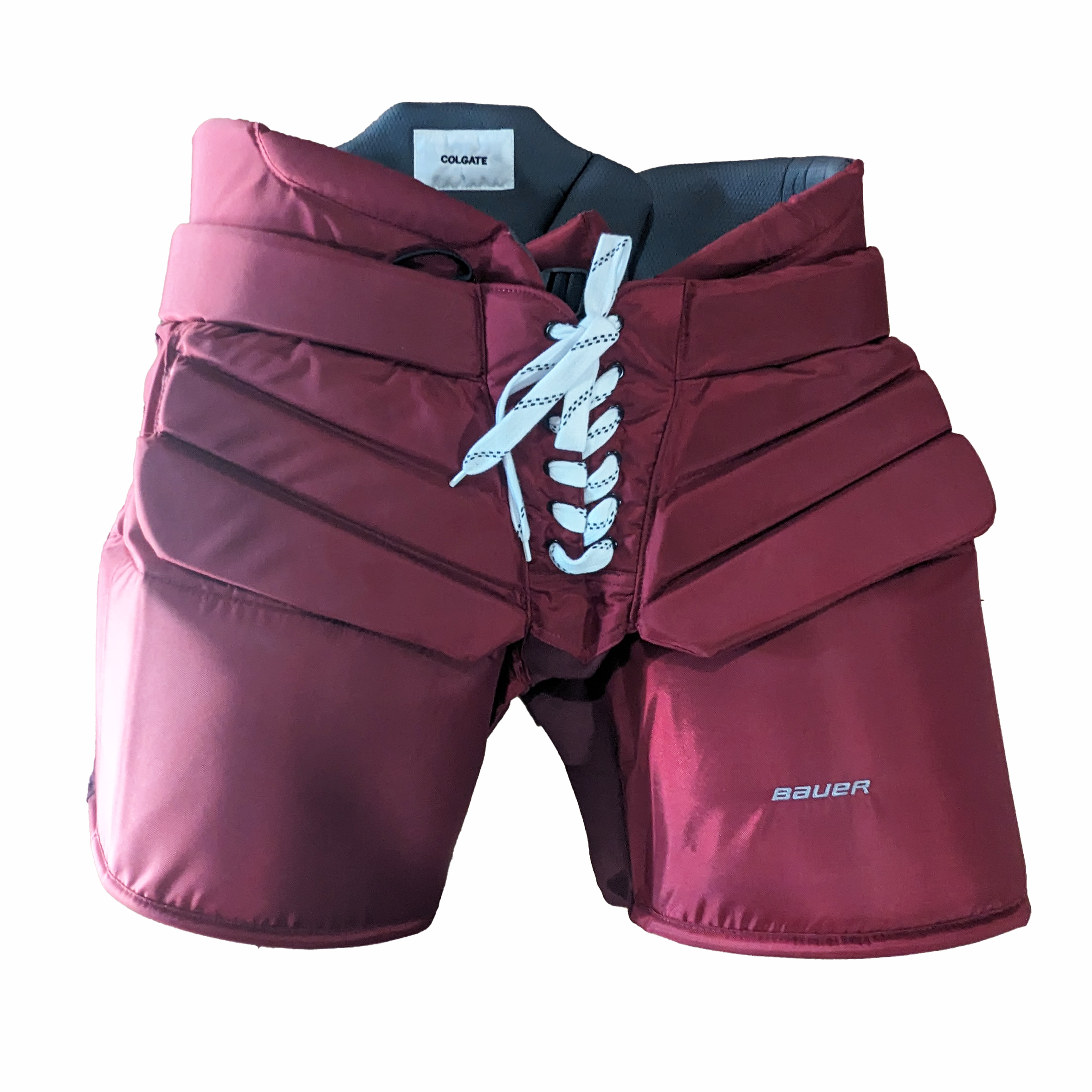Bauer - Pantalon de gardien de but de hockey NCAA Pro Stock (marron)